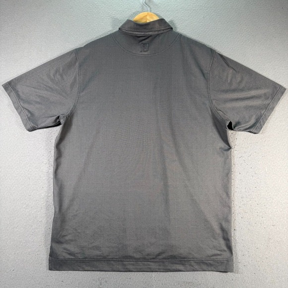 FootJoy Polo Shirt Mens Large‎ Gray Golf Sport Active Sportswear Lightweight - Picture 2 of 11